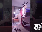 Preview 2 of 【Fate】✨Cosplay Sex with Tamamo, Sexy FGO Ladyboy Cosplayer get Fucked, Crossdresser trans Hentai 12