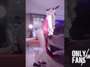 Preview 4 of 【Fate】✨Cosplay Sex with Tamamo, Sexy FGO Ladyboy Cosplayer get Fucked, Crossdresser trans Hentai 12