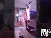 Preview 5 of 【Fate】✨Cosplay Sex with Tamamo, Sexy FGO Ladyboy Cosplayer get Fucked, Crossdresser trans Hentai 12