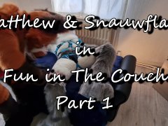 Matthew Fox invited Snauwflake to test his new couch - Part 1 ( Furry / Fursuit / Murrsuit)