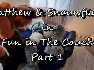 Matthew Fox Invited Snauwflake to Test his new Couch - Part 1 ( Furry / Fursuit / Murrsuit)