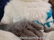 Preview 3 of Matthew Fox invited Snauwflake to test his new couch - Part 2 ( Furry / Fursuit / Murrsuit)