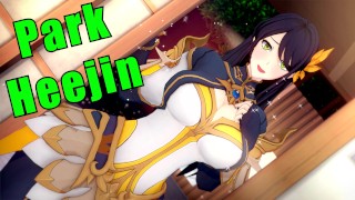 Hentai Park Heejin follada en solitario nivelación sin censura