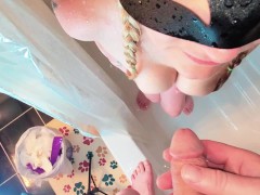 piss her panties piss in her mouth she pisses on my cock