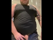 Preview 5 of Hung and uncut dad takes a long piss POV
