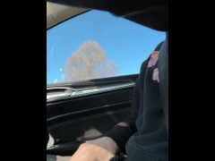 Quick stroke while driving - Screenshot 1 of 16 - Big Cock