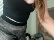 Preview 2 of Flexibility Challenge in See-Through Pants WITH NO UNDIES!!