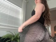 Preview 3 of Flexibility Challenge in See-Through Pants WITH NO UNDIES!!