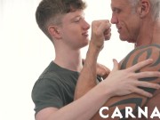 Preview 3 of TwinkTop Twink Felix Maze pushes cock deep into beefy DILF