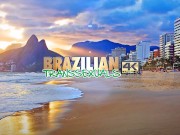 Preview 1 of BRAZILIAN TRANSSEXUALS - Romantic Fuck Bianka & Beatriz