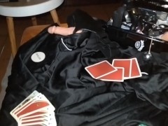 Daddy gets more than a good hand at poker night.