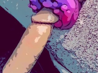 Alien 👽 pussy drains cartoon cock pt2