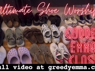 Ultimate Shoe Worship - Foot Fetish Dirty Shoes Goddess Worship Humiliation Video