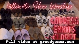 Ultimate Shoe Worship - Фут-фетиш Грязная обувь Поклонение богине Унижение