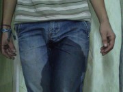 Preview 6 of 18 year old gay teenager pissed his jeans.