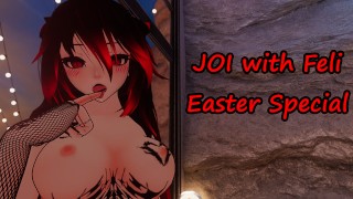 Cachonda Catgirl te deja correrte dentro de ella para Pascua ~ [JOI con Feli - Easter Special]