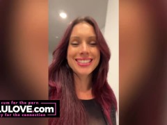 Big tits babe partying in slowMo sexy outfit, teasing nude body JOI, cock rating score 9 - Lelu Love