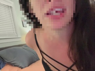 Just a Wife Imagining another Cock in my Mouth while I Ride the Hubby