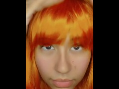 Cute Red-Haired Android Project QT Showed You Her Hidden Functions RECOMMEND TO VIEW! Caty BlackRose