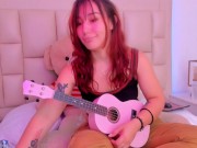 Preview 1 of Your little redhead virtual slut plays the ukulele for you