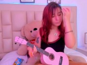 Preview 5 of Your little redhead virtual slut plays the ukulele for you