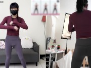 Preview 2 of HA38The vibrator inserted into anal and exercised in yoga pants! Let’s dance aerobics together!