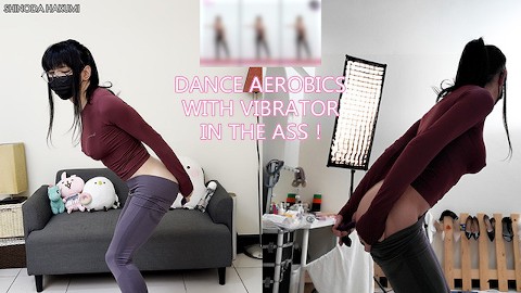 HA38The vibrator inserted into anal and exercised in yoga pants! Let’s dance aerobics together!