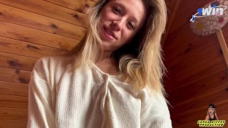 Perfect Cowgirl Ridding until Double Cumshot with Creampie. Russian Amateur POV