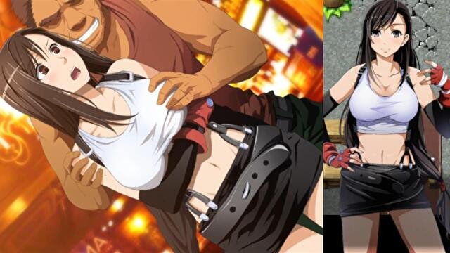 【FINAL ECSTASY(体験版)実況】FF7同人エロゲー。ティファがおっぱい揉まれたりエアリスが3pで中出し、口内射精フェラ同時にされたり・・(ファイナルファンタジーエッチRPGゲーム。tifa