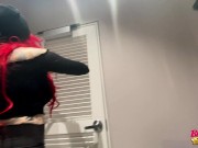 Preview 6 of Risky sex in Walmart - I SQUIRT in the changing room and cum on the floor