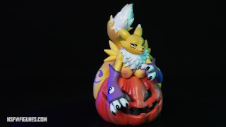 Renamon Figura de resina de Halloween
