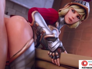 Knight Mercy Hard Anal Fucking And Creampie In House | Hottest Overwatch Hentai 4k 60fps Video
