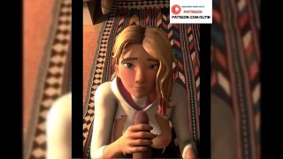 Gwen Stacy hacer Hot mamada y Cum On cara | El hombre araña hentai más caliente 4k 60 fps