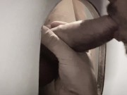 Preview 2 of Glory Hole CumDump 3 dicks cum swallow