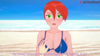 Grandi Gwen Tennyson bikini baise plage 1 Ben10 | Regardez le FPOV complet sur patreon : Fantasyking3