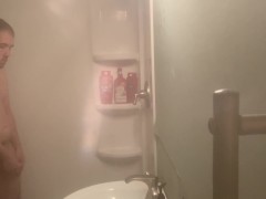 Shower mastrubation no finish