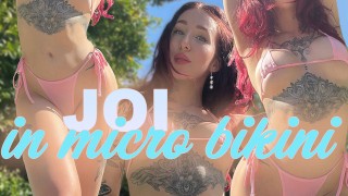 REDHEAD en MICRO BIKINI vous dit de vous branler | FUITE