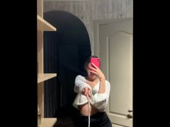 Sexy bitch recording in front of mirror🥵