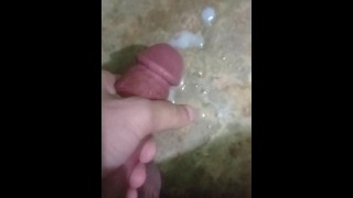 white cock masturbation huge cum load 🍌💦