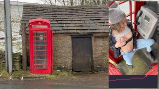 Cumming Hard In A Public Red Telephone Box With A Lush Remote-Controlled Vibrator In The English Countryside