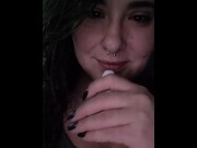 Preview 2 of Smoking Slut Shows you her Tits!