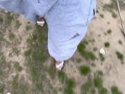 Preview 6 of Sissy in high heels walking the trails