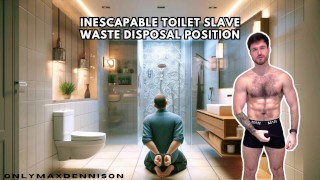 Inevitabile posizione di smaltimento dei rifiuti degli schiavi della toilette