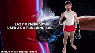 FAULER FITNESSKUMPEL ALS BOXSACK