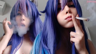 Succubus Egirl Smoking for you (full vid on my 0nlyfans/ManyVids)