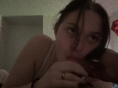 Quick head while home alone