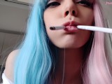 Anime Egirl smoking two cigarettes at the same time (full vid on my 0nlyfans/ManyVids)