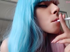 Anime Egirl smoking two cigarettes at the same time (full vid on my 0nlyfans/ManyVids)