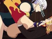 Preview 1 of Yaoi Hentai Uzui Fucks Gentle rengoku, Anime gay, Demon slayer gay, Kimetsu no yaiba yaoi