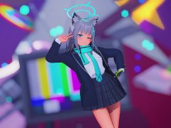 【MMD BlueArchive 4k/60fps】Sunaookami Shiroko (砂狼シロコ)《『ビビデバ (Bibbidiba) 星街すいせい (Hoshimachi Suisei)』》